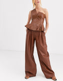 Brown Comma Pants