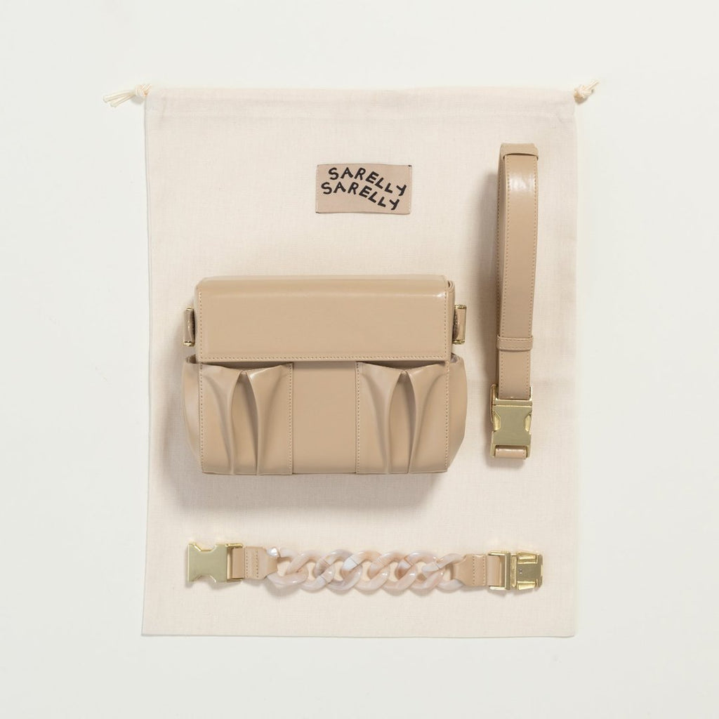 Everyday Bag Ivory Marble Chain