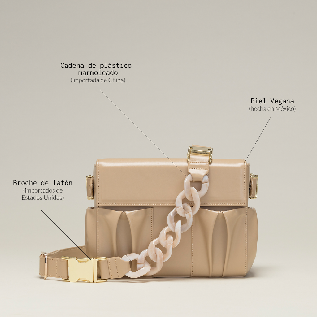 Everyday Bag Ivory Marble Chain