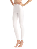 White Faux-Leather Leggings