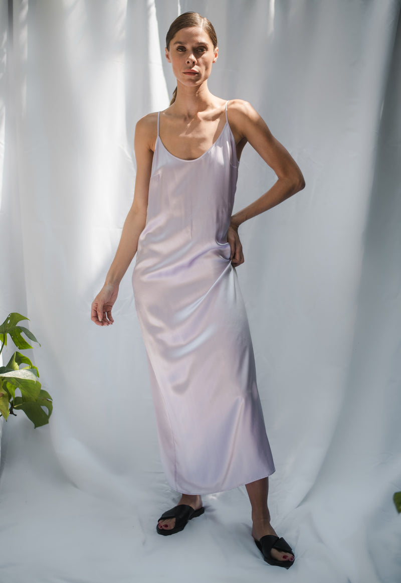 Lavender Silk Slip