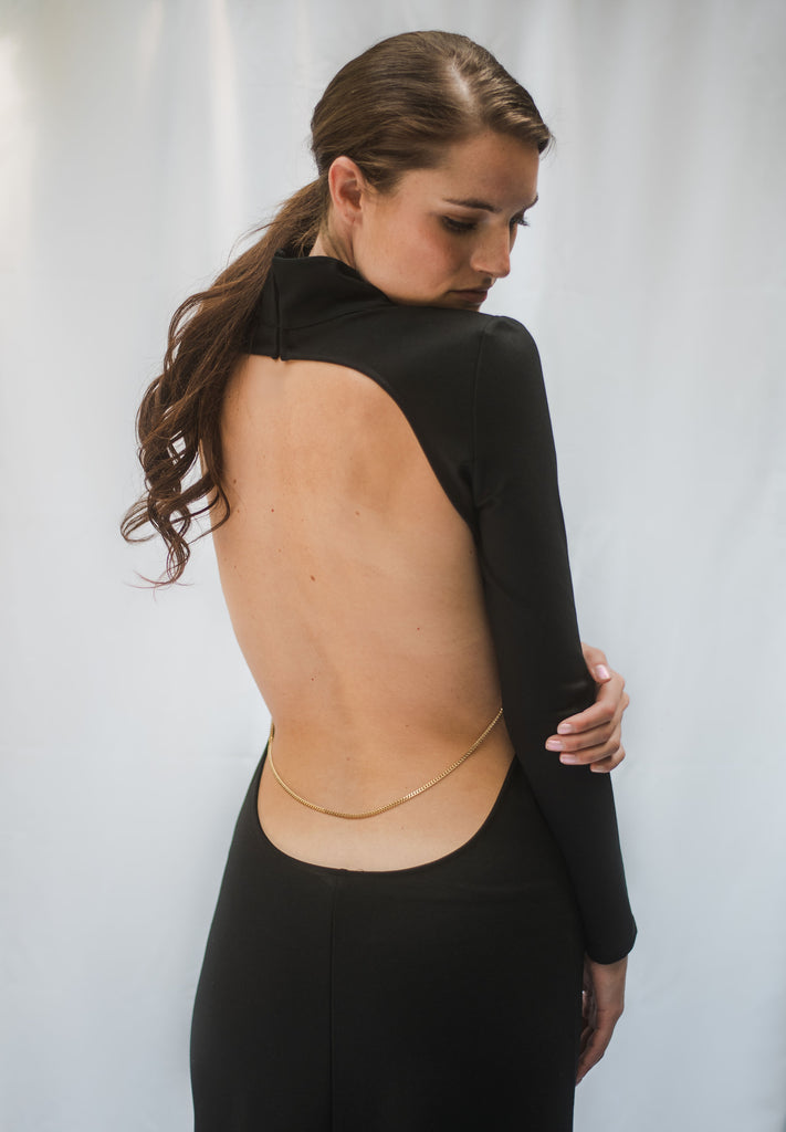 guy laroche backless dress More Of that dress Posted @withregram @stilettosandbandaidsvintage Now let's hear it for the BACK of the dress! Mireille Darc wearing a stunning sultry backless black dress (say that 3