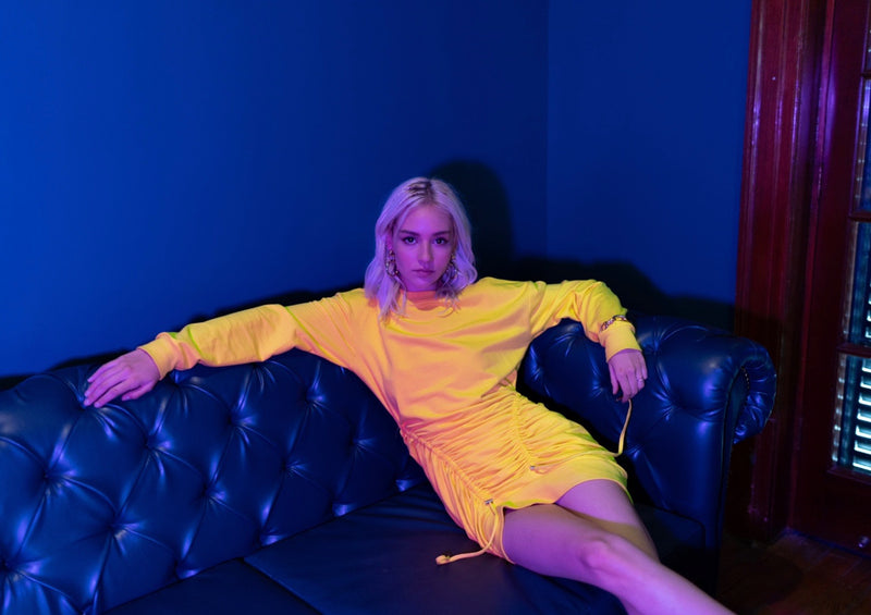 Yellow Drawstring Dress