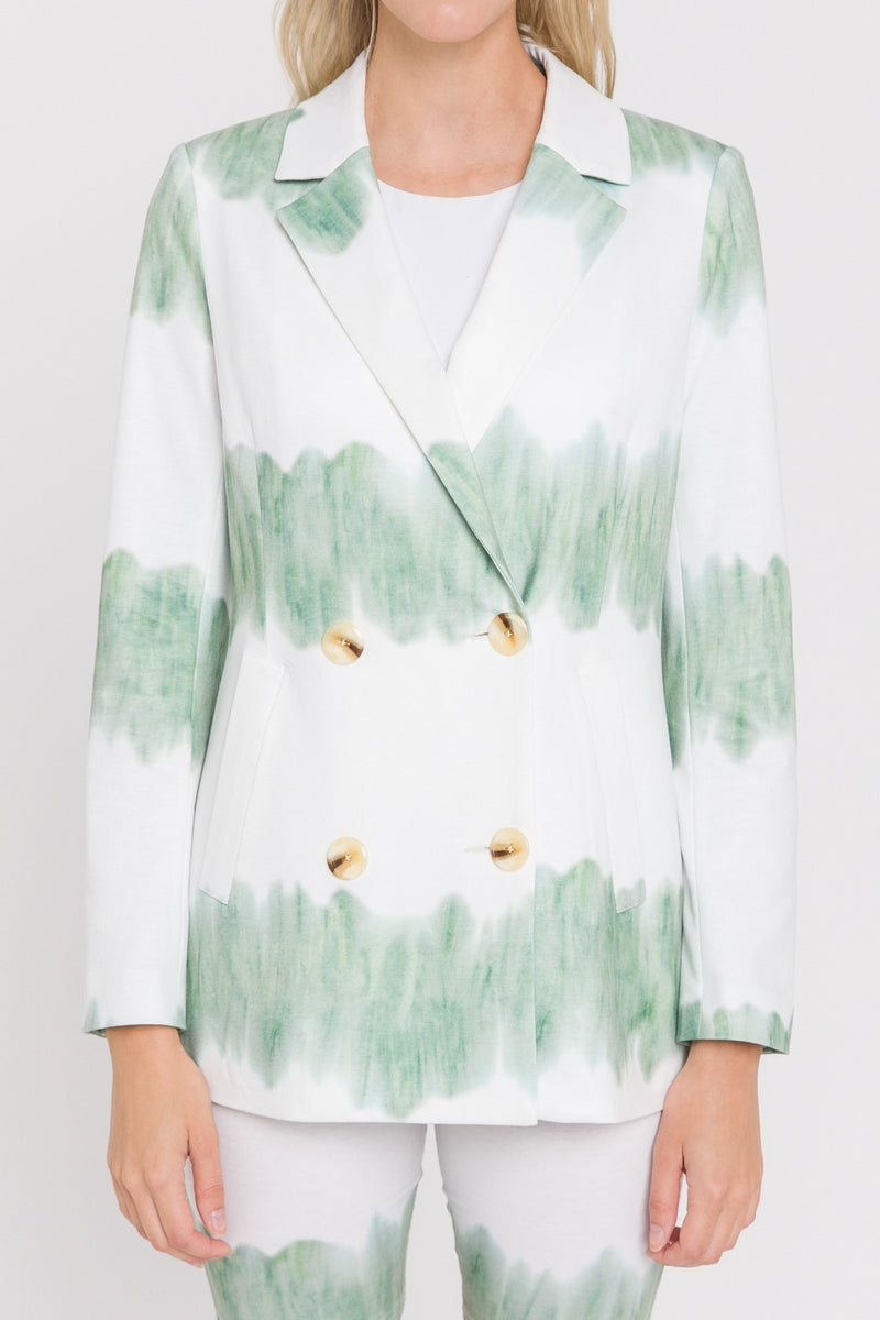 Tie-Dye Knit Blazer